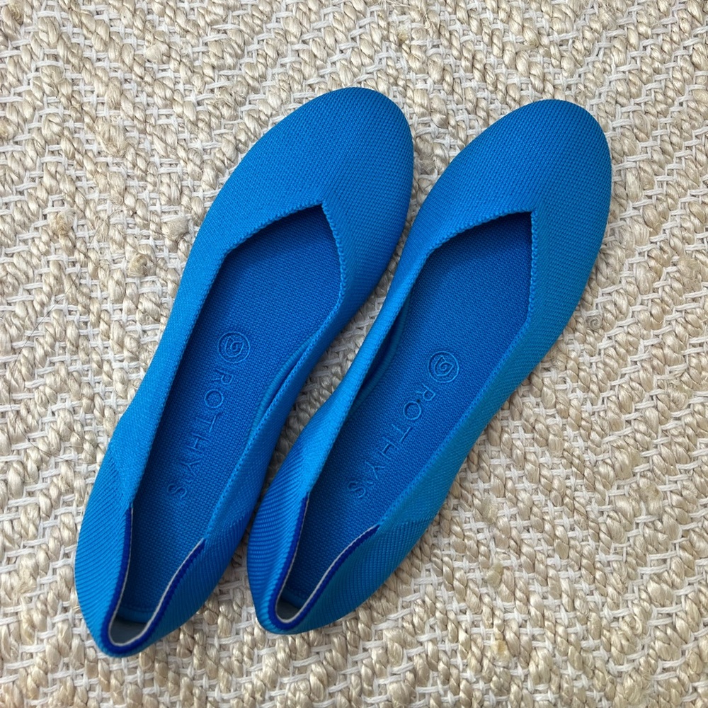 Rothy’s Round Toe Women’s Flats in Blue